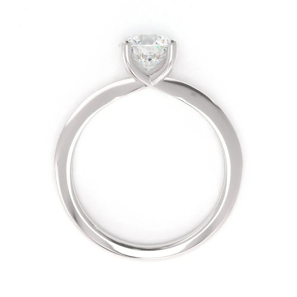 Timeless Round, Solitaire Diamond Ring