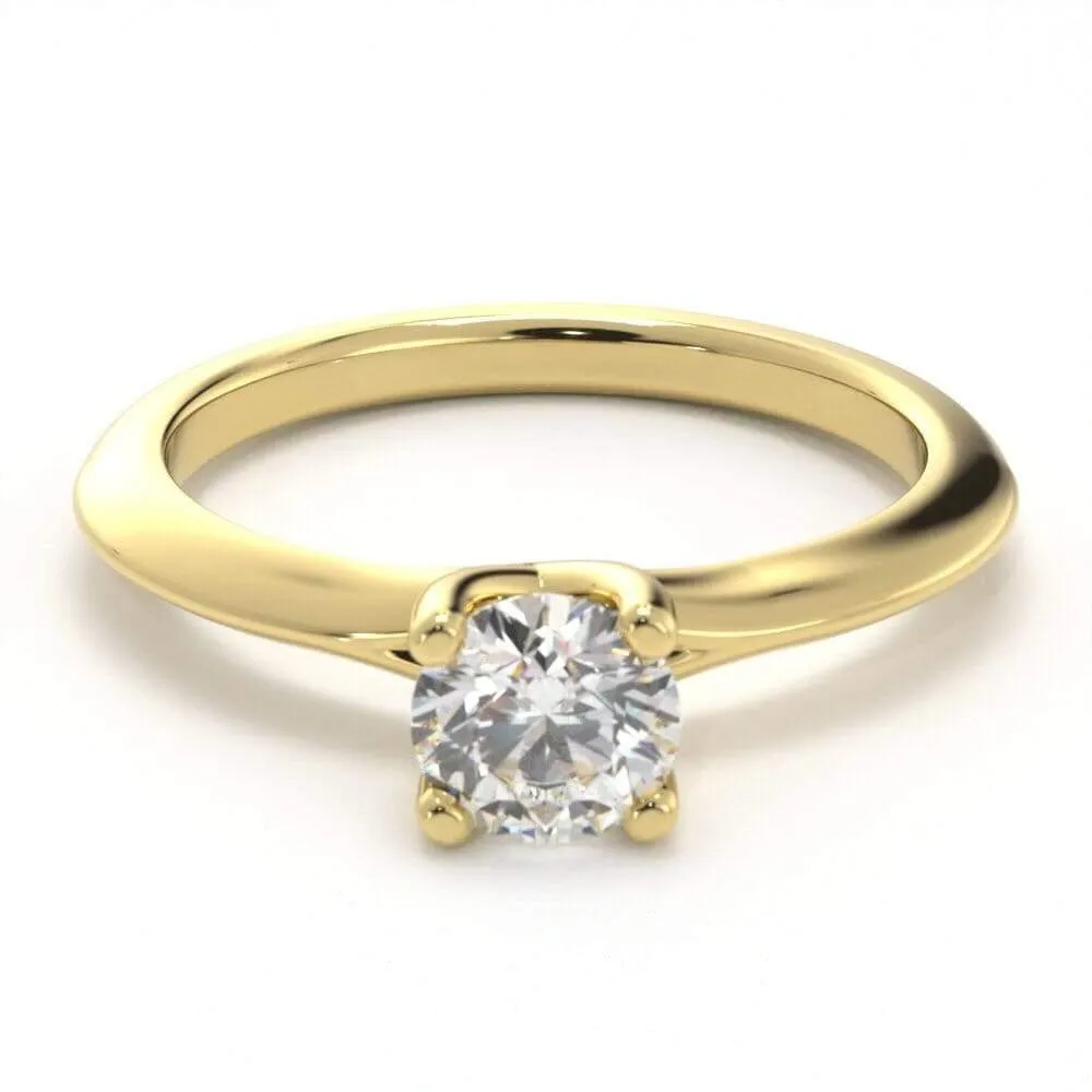 Timeless Round, Solitaire Diamond Ring