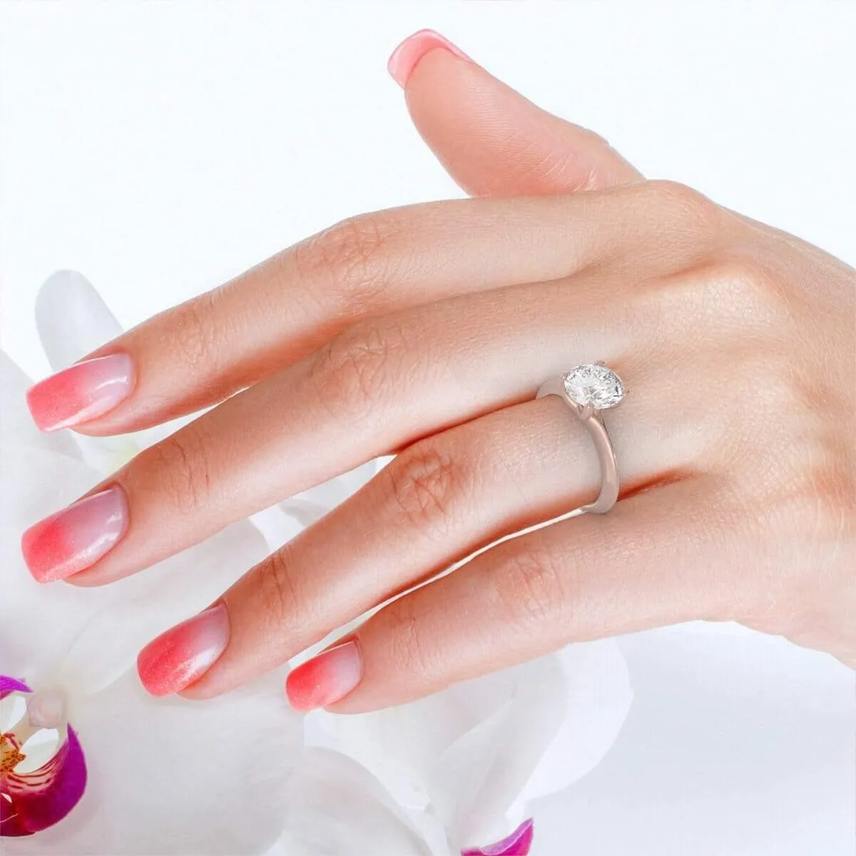Timeless Round, Solitaire Diamond Ring