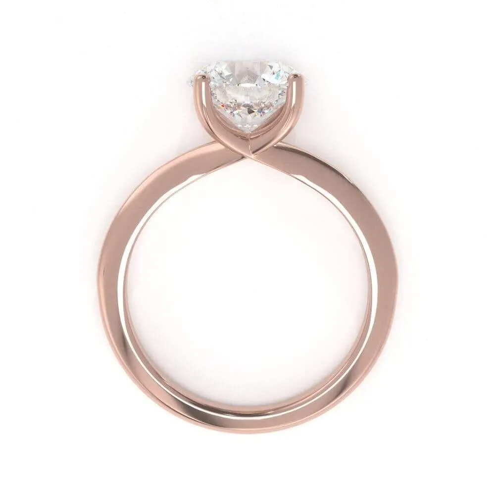 Timeless Round, Solitaire Diamond Ring