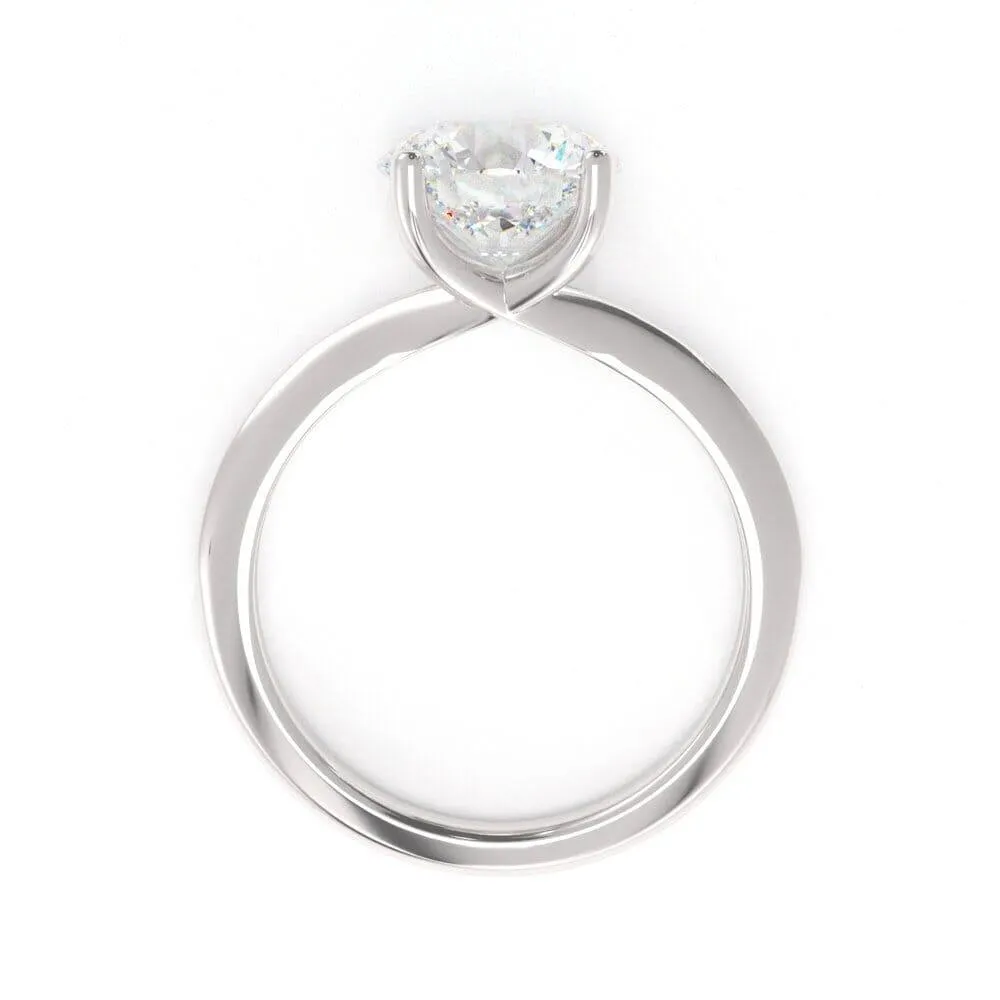 Timeless Round, Solitaire Diamond Ring