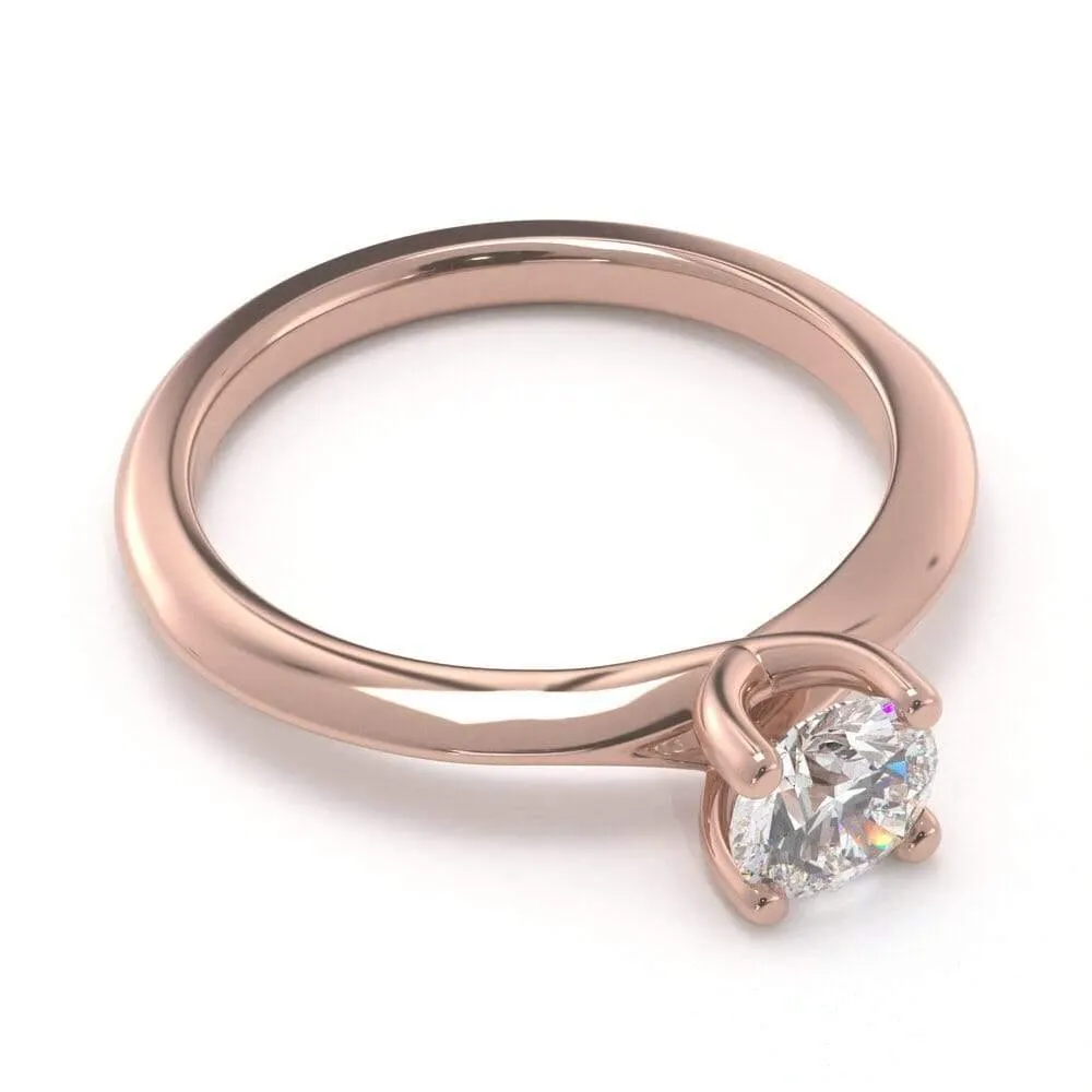 Timeless Round, Solitaire Diamond Ring