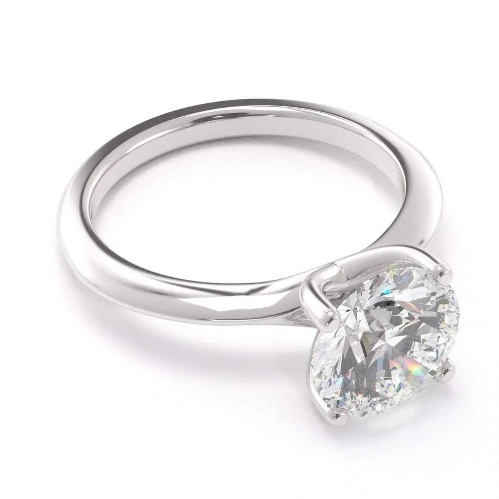 Timeless Round, Solitaire Diamond Ring