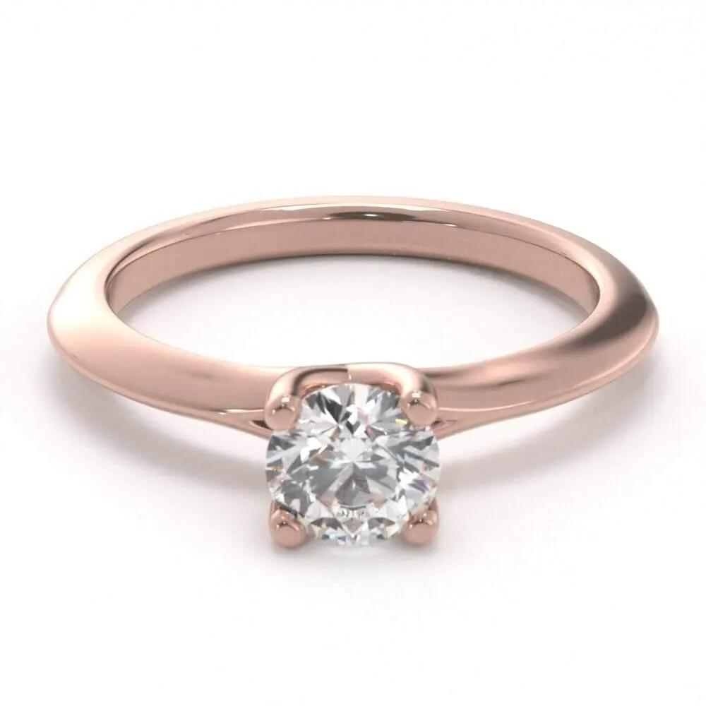 Timeless Round, Solitaire Diamond Ring