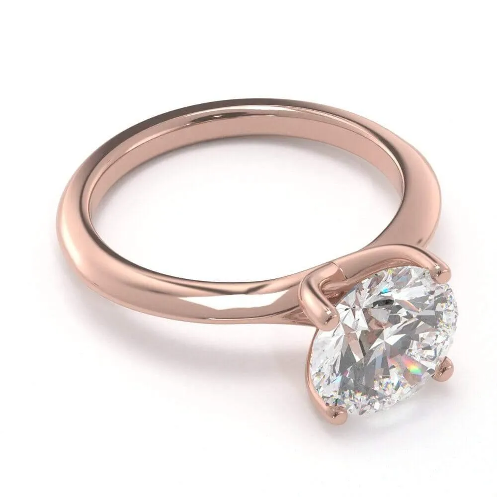 Timeless Round, Solitaire Diamond Ring