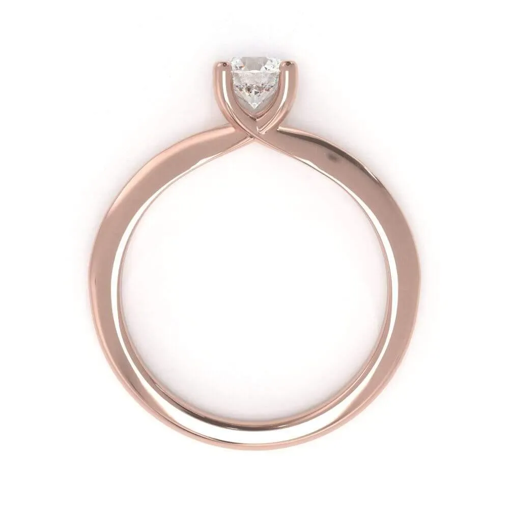 Timeless Round, Solitaire Diamond Ring