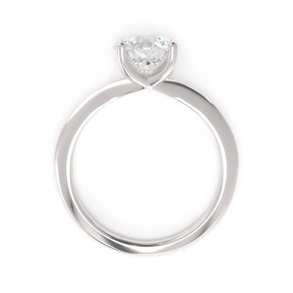 Timeless Round, Solitaire Diamond Ring