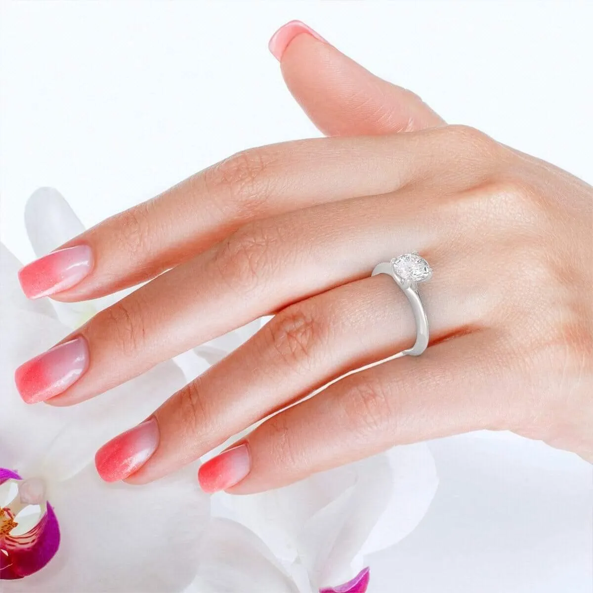 Timeless Round, Solitaire Diamond Ring