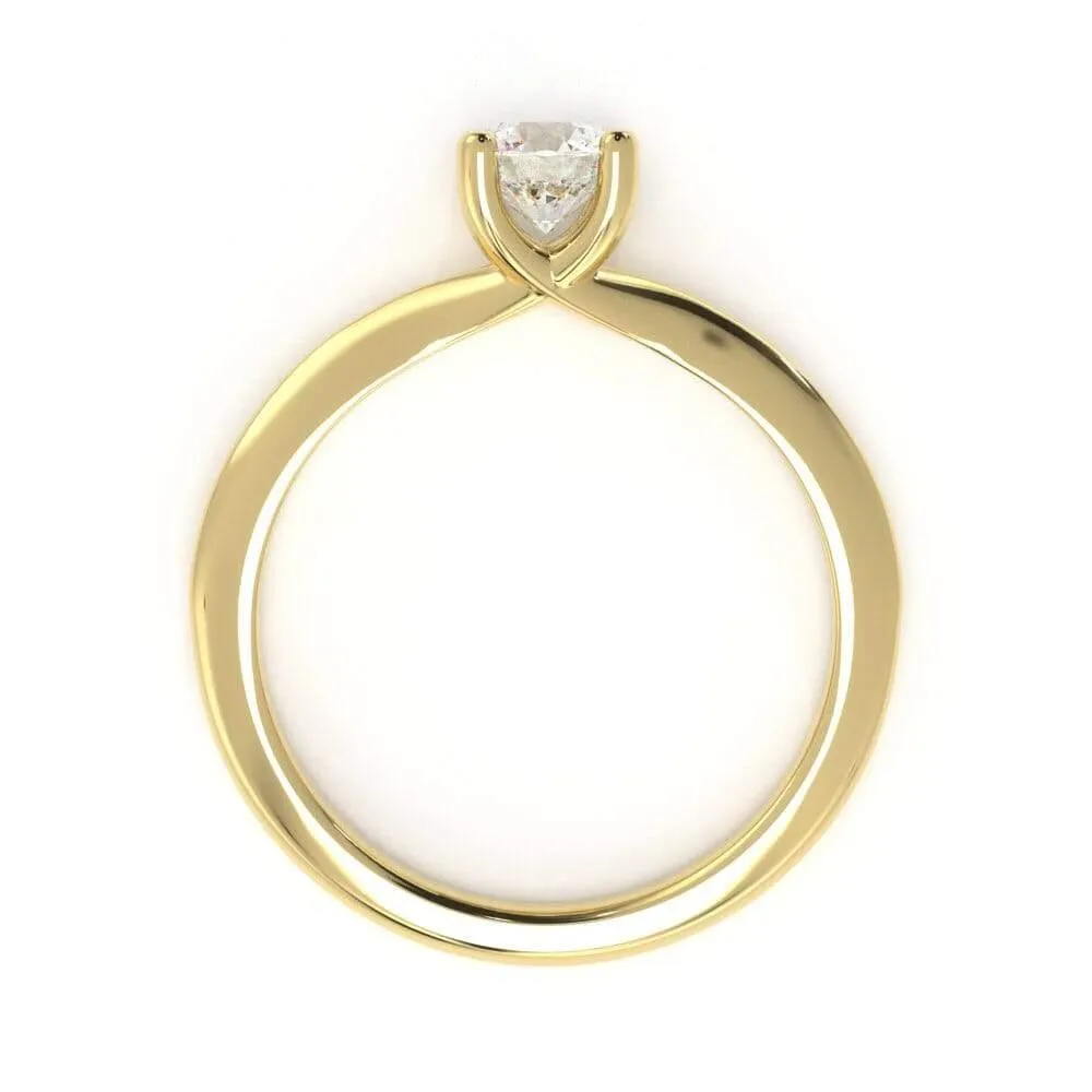 Timeless Round, Solitaire Diamond Ring