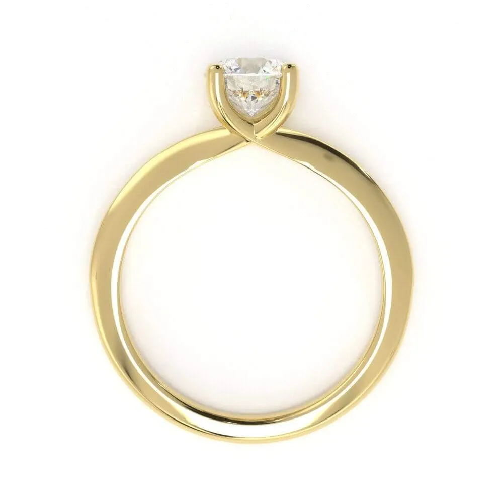Timeless Round, Solitaire Diamond Ring