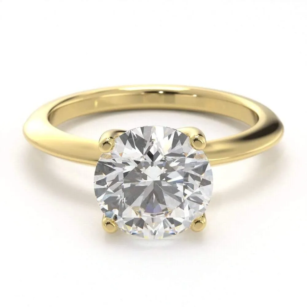 Timeless Round, Solitaire Diamond Ring