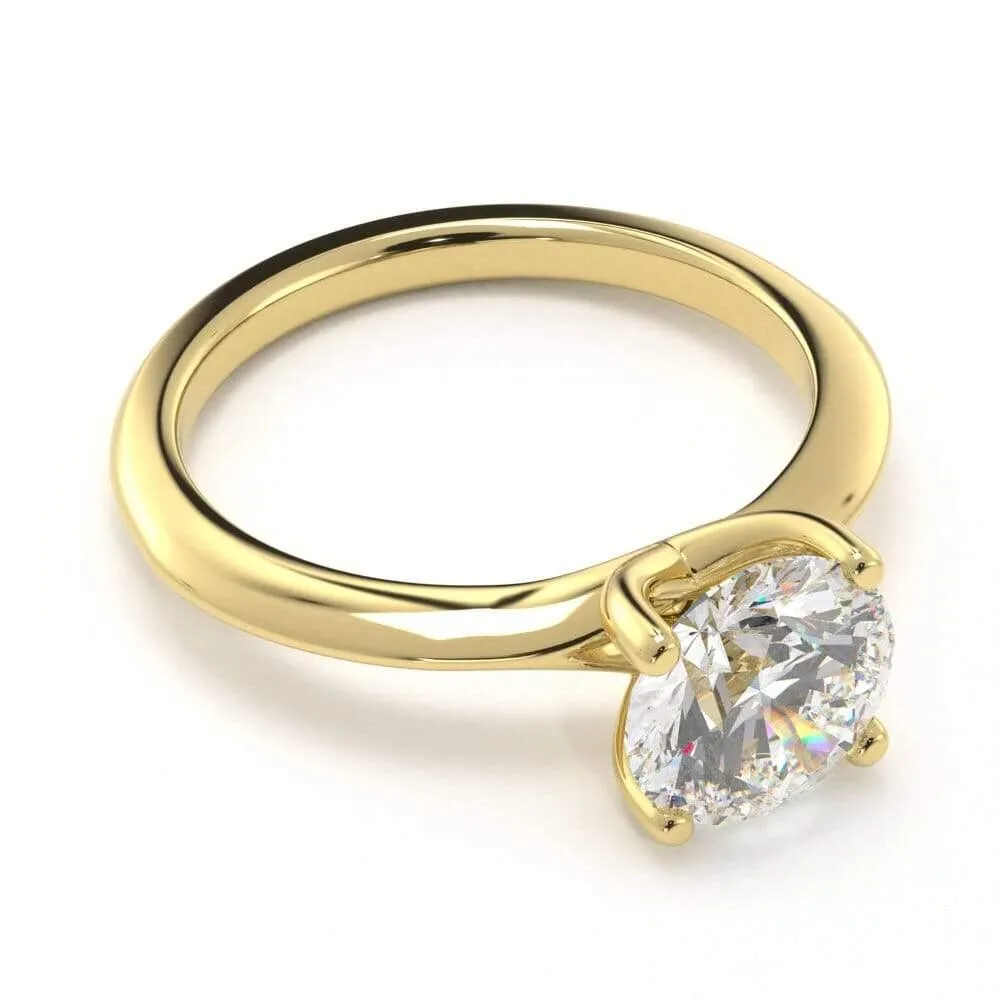 Timeless Round, Solitaire Diamond Ring