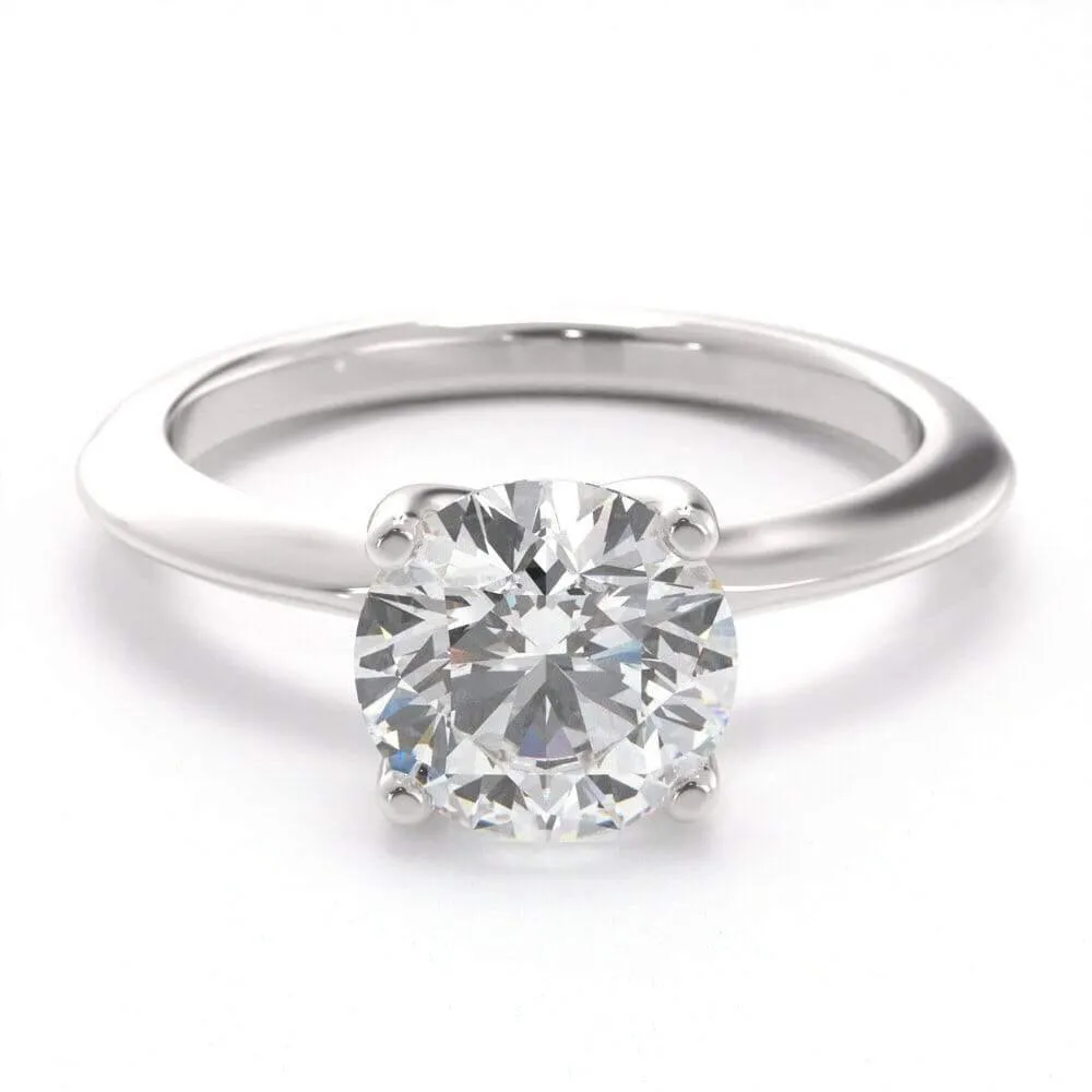 Timeless Round, Solitaire Diamond Ring