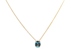 Topaz Solitaire Necklace