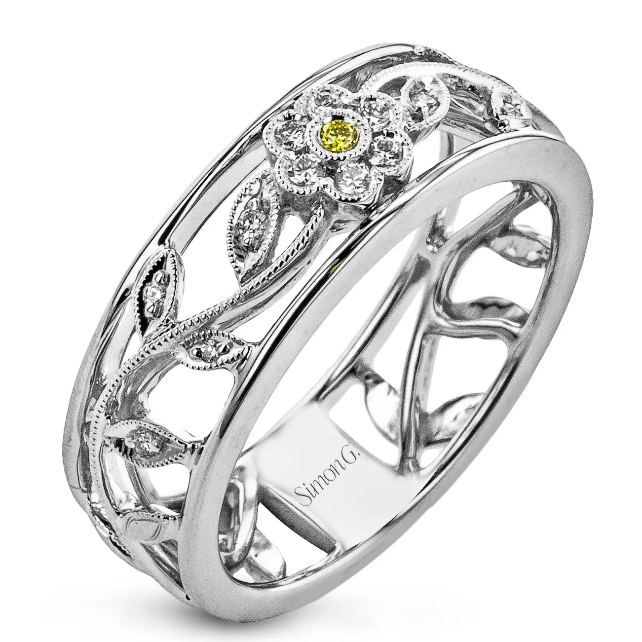 Trellis Fashion Ring In 18k Gold With Diamonds