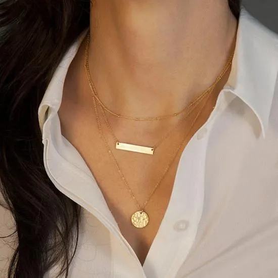 Trendy Women's Solid Color Multi-Layered Necklace