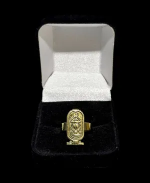 Tutankhamun Cartouche Ring - Brass