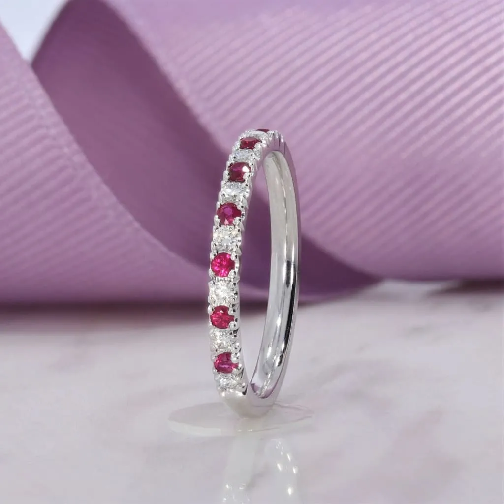 UTOPIA - Ruby White Gold | Wedding & Eternity Ring